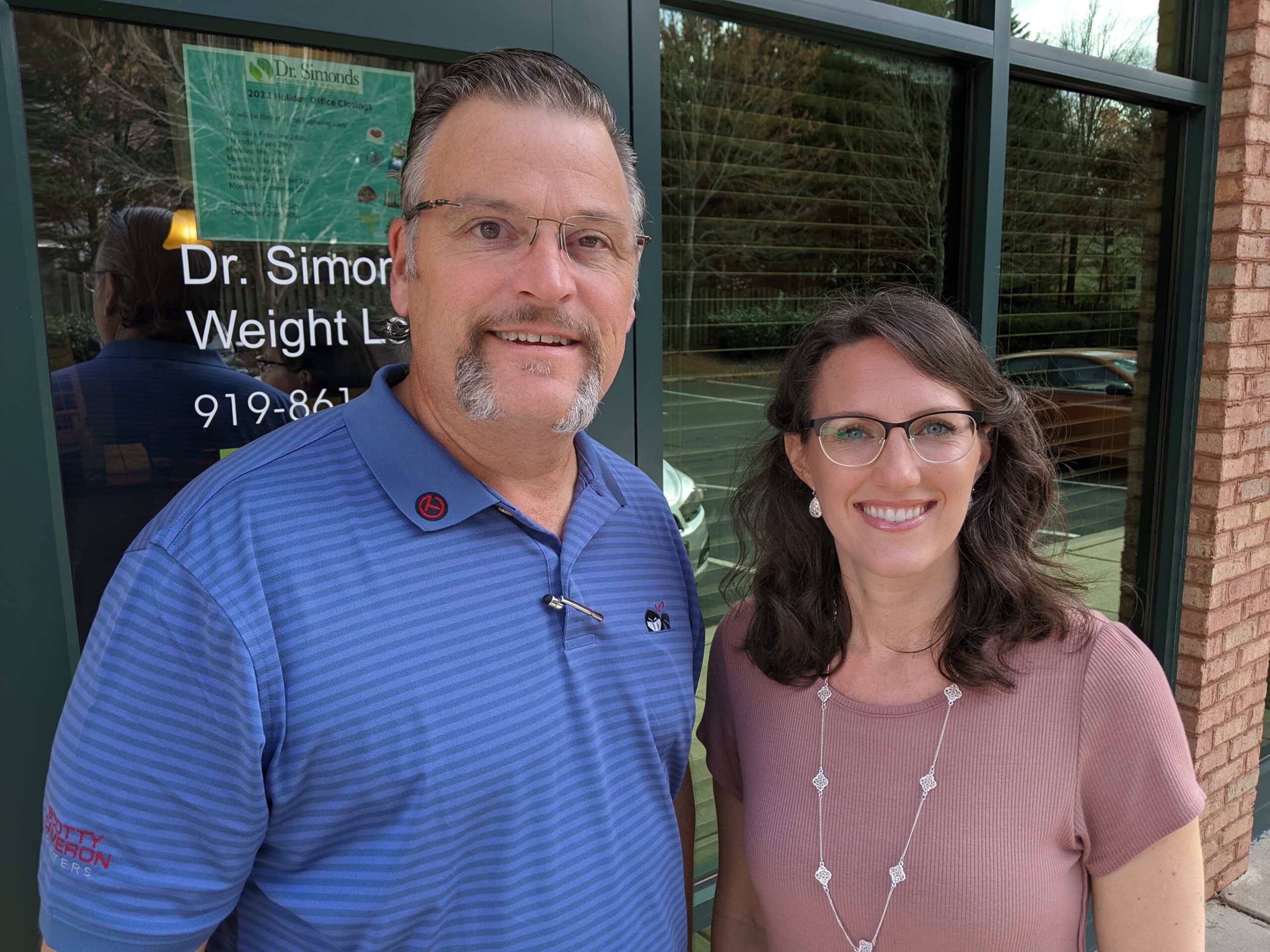 Dr. Simonds and Michelle Kennedy, NP-C